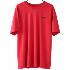 Nike Mens XXL T-Shirt The Nike Tee Dri-Fit Shirt Red Short Sleeve